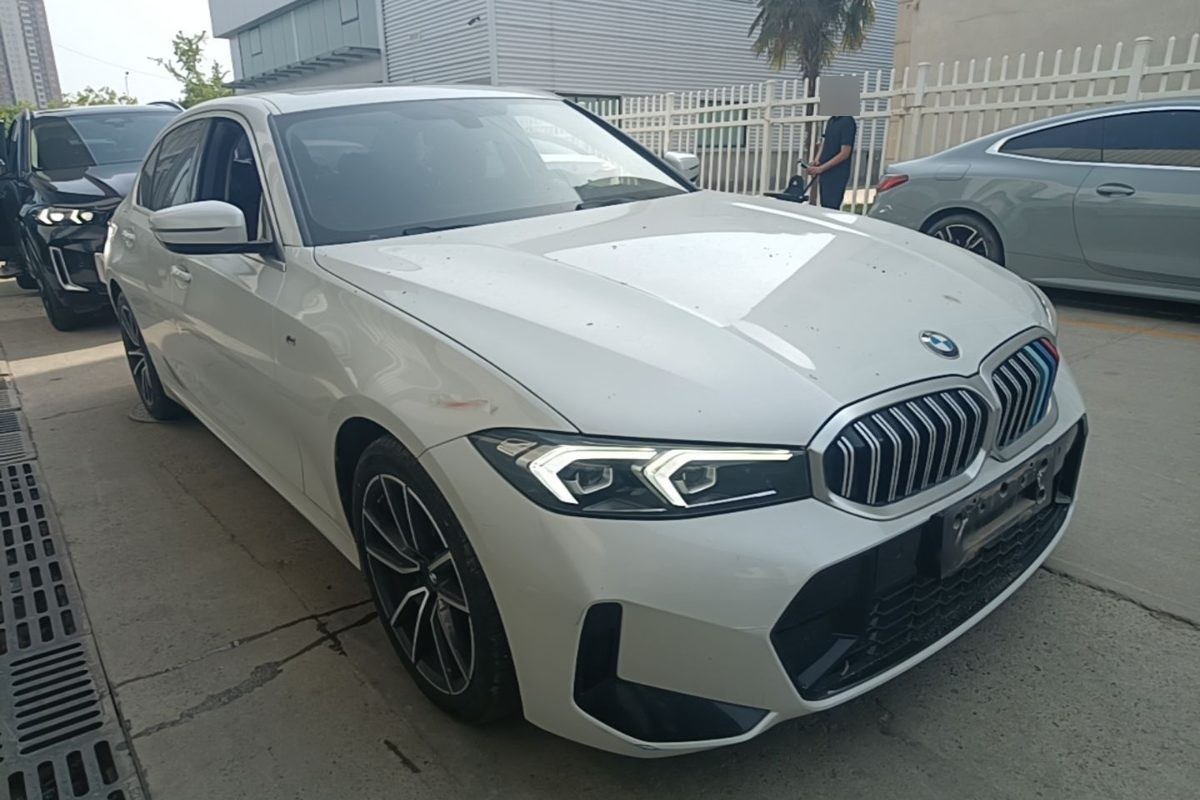 BMW 320Li M Sport — белый, вид спереди